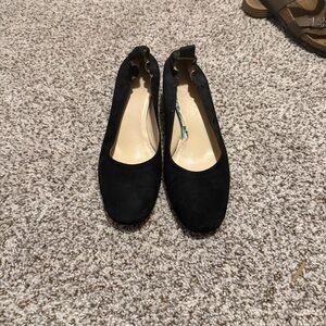 Everlane Black Suede Day Heels